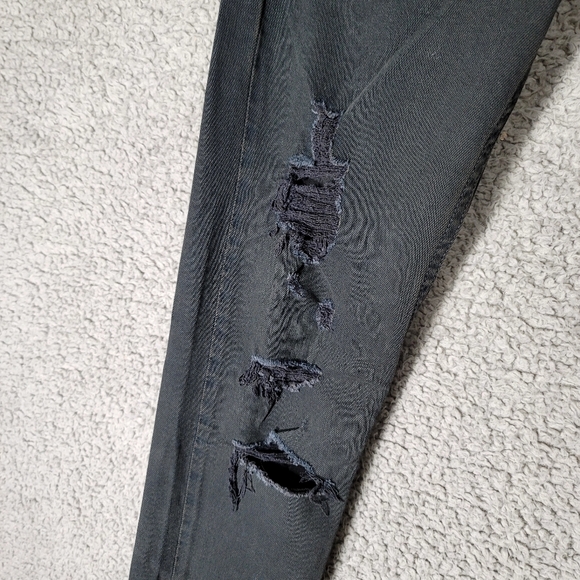 🆕️ Levi's Jeans Mens Black 28x32 510 Skinny Distressed Gothic Grunge Denim - Picture 3 of 14